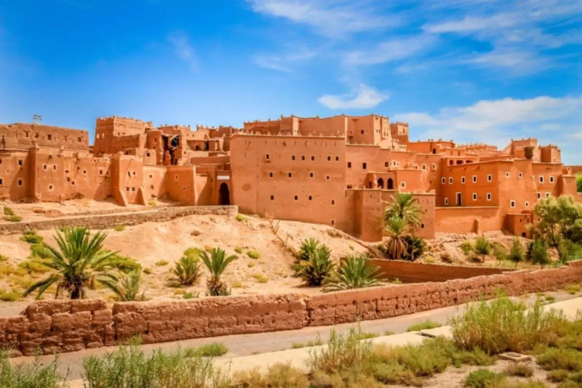 Oasi nel deserto vicino ad Ait Benhaddou