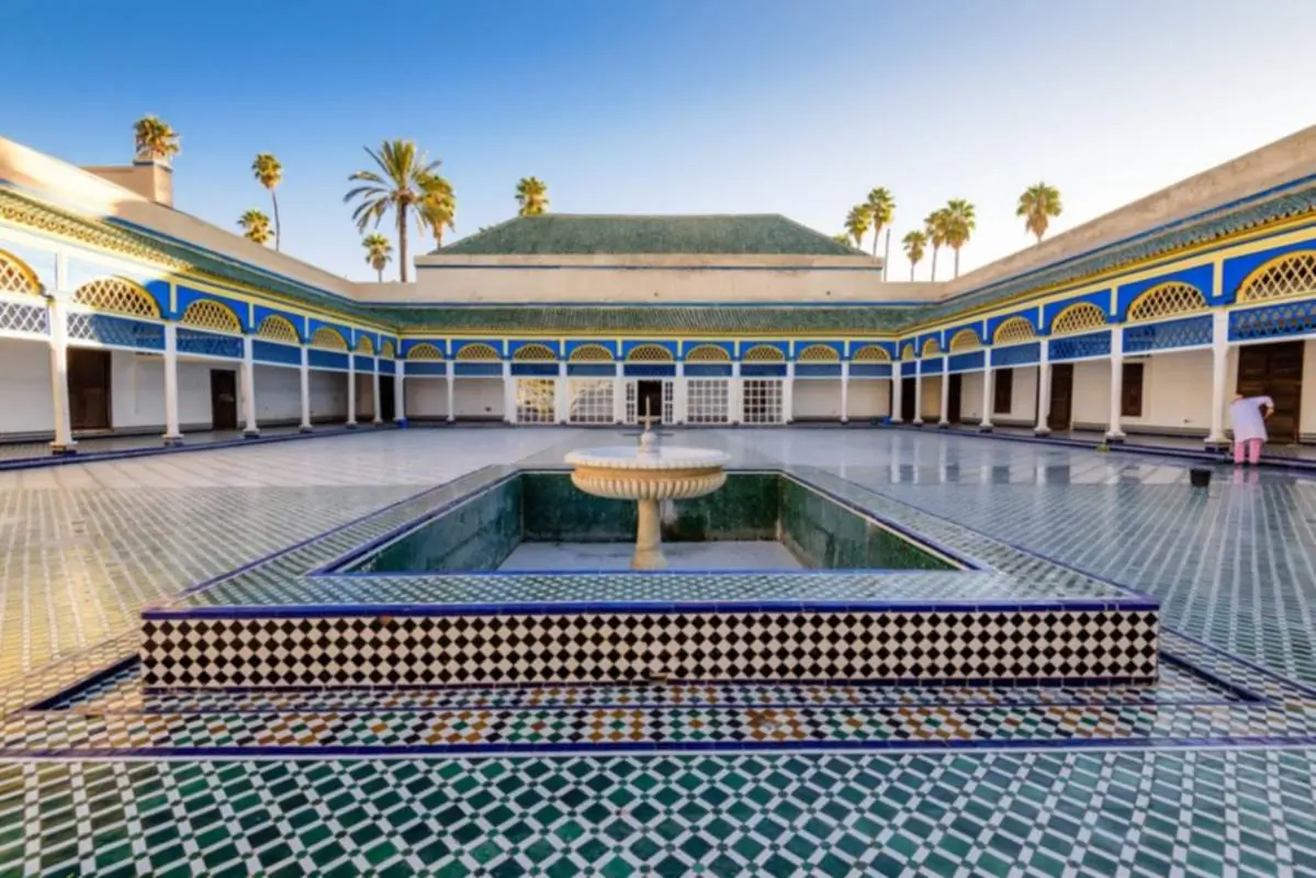 Palazzo Bahia con giardino interno a Marrakech
