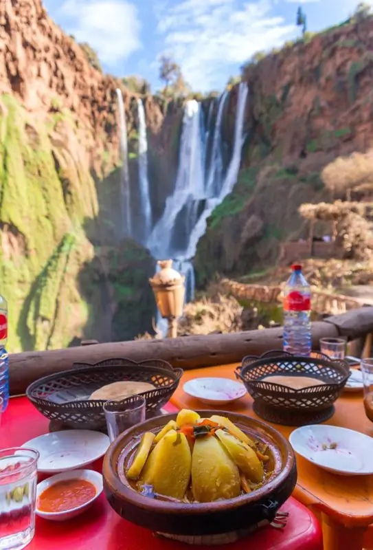 Vista panoramica delle Cascate di Ouzoud