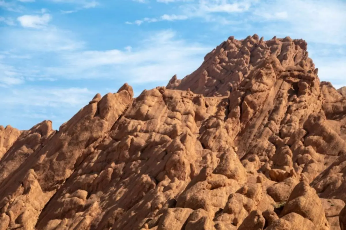 Le formazioni rocciose chiamate dita di scimmia nella valle del Dades